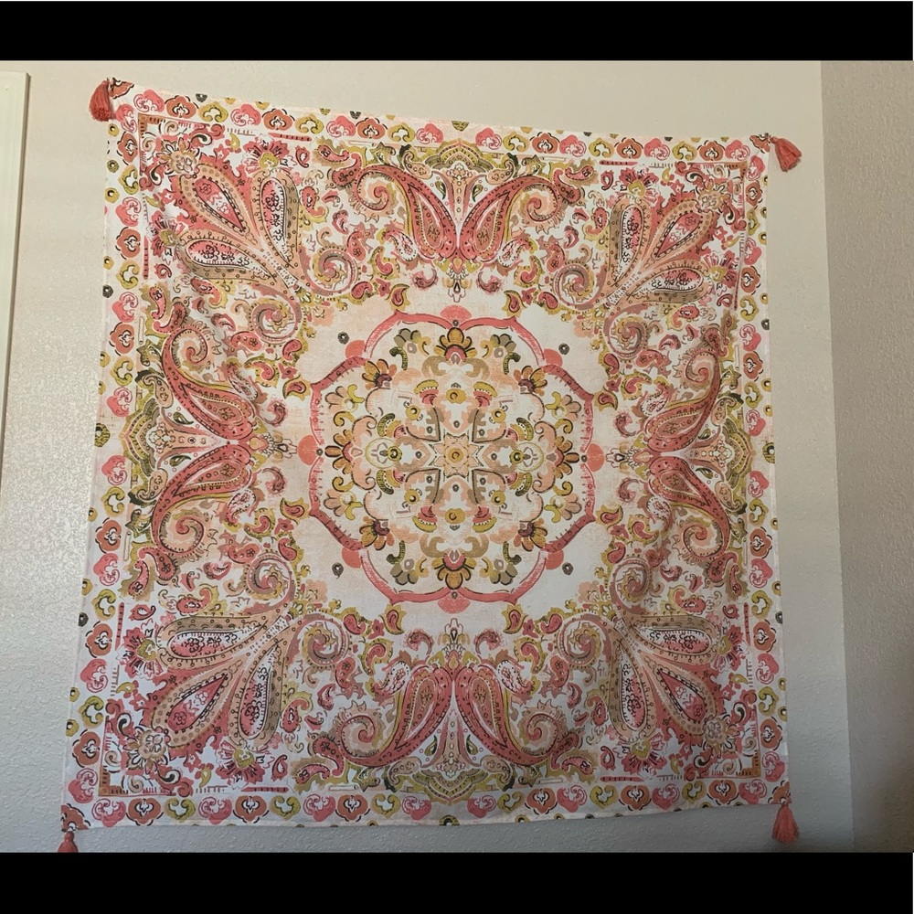Orange tapestry